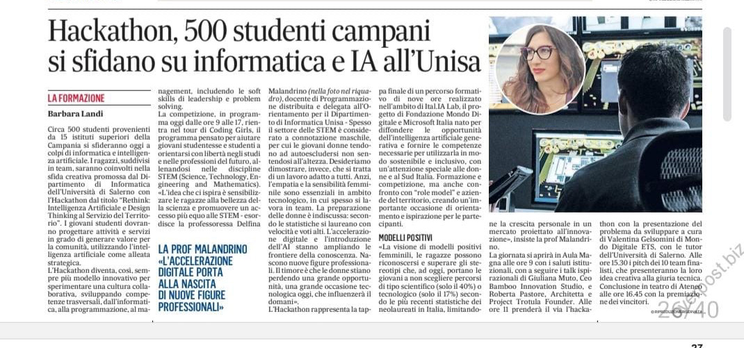 Articolo Il Mattino