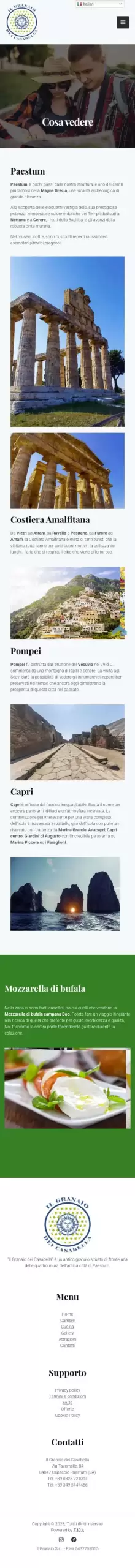 Sito Il Granaio - mobile