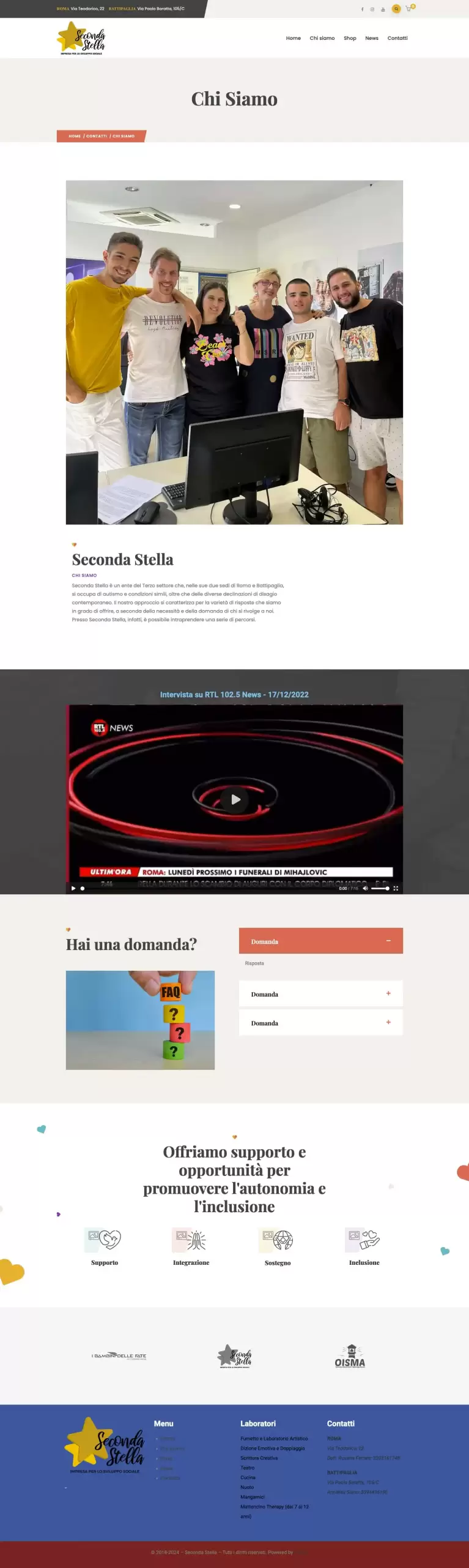 Sito Seconda Stella - chi siamo